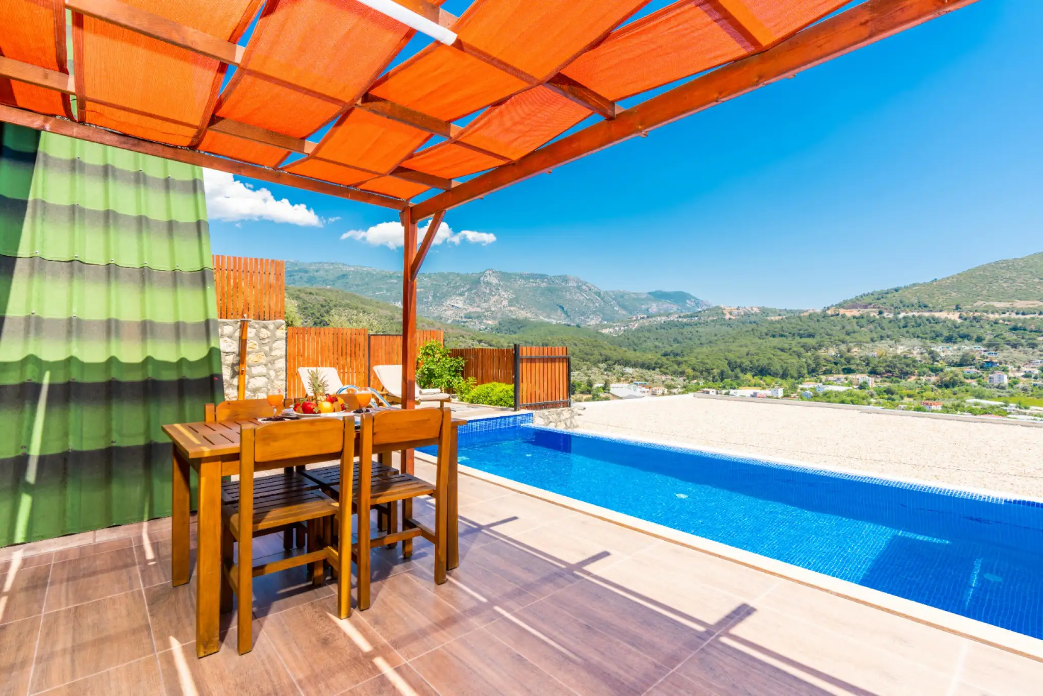 Villa Reva 2, Kalkan Yeşilköy bölgesinde jakuzili kiralık balayı villası