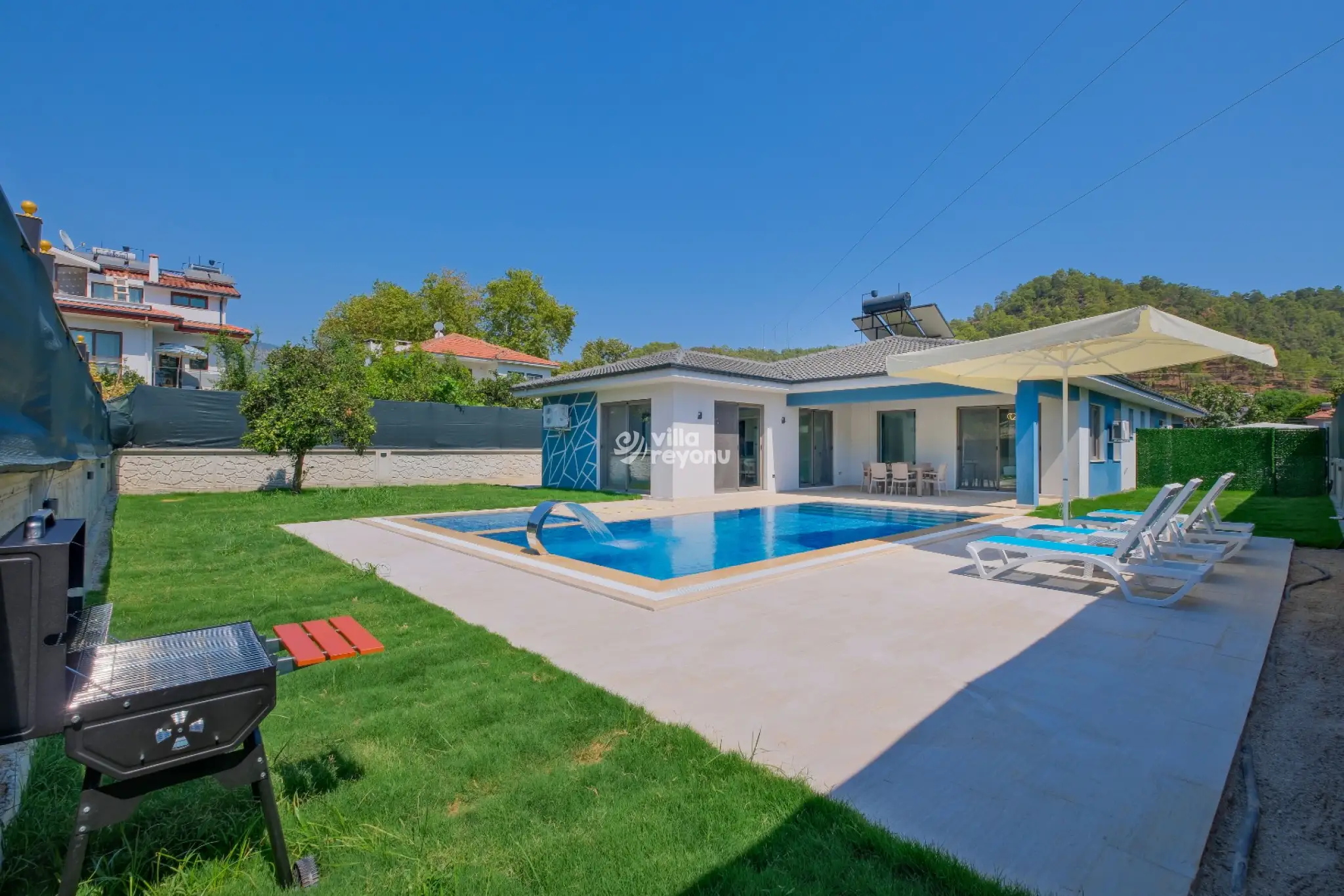 Villa Koda, İnlice bölgesinde cocuk havuzlu 6 kişilik kiralık villa 
