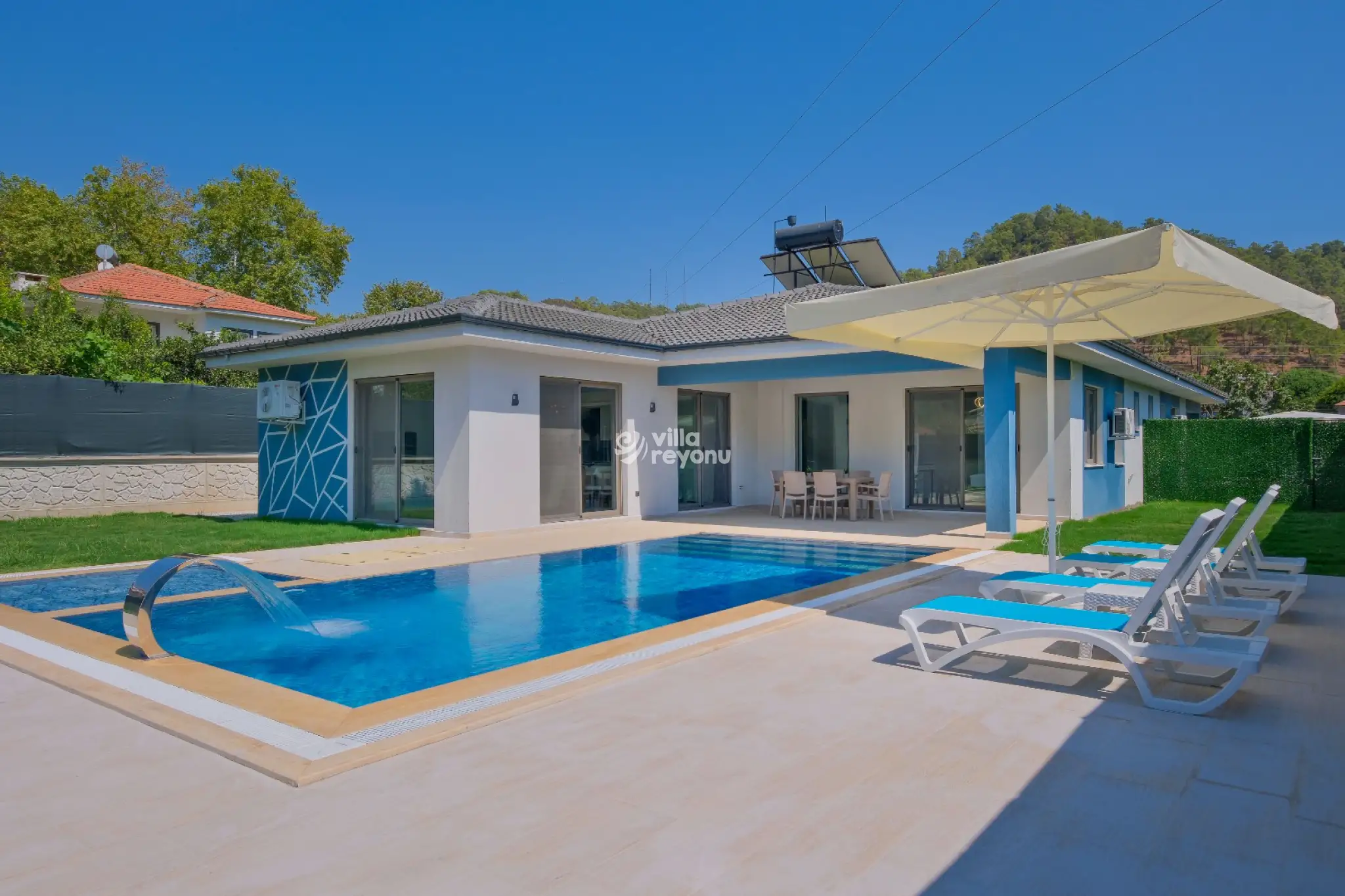 Villa Koda, İnlice bölgesinde cocuk havuzlu 6 kişilik kiralık villa 