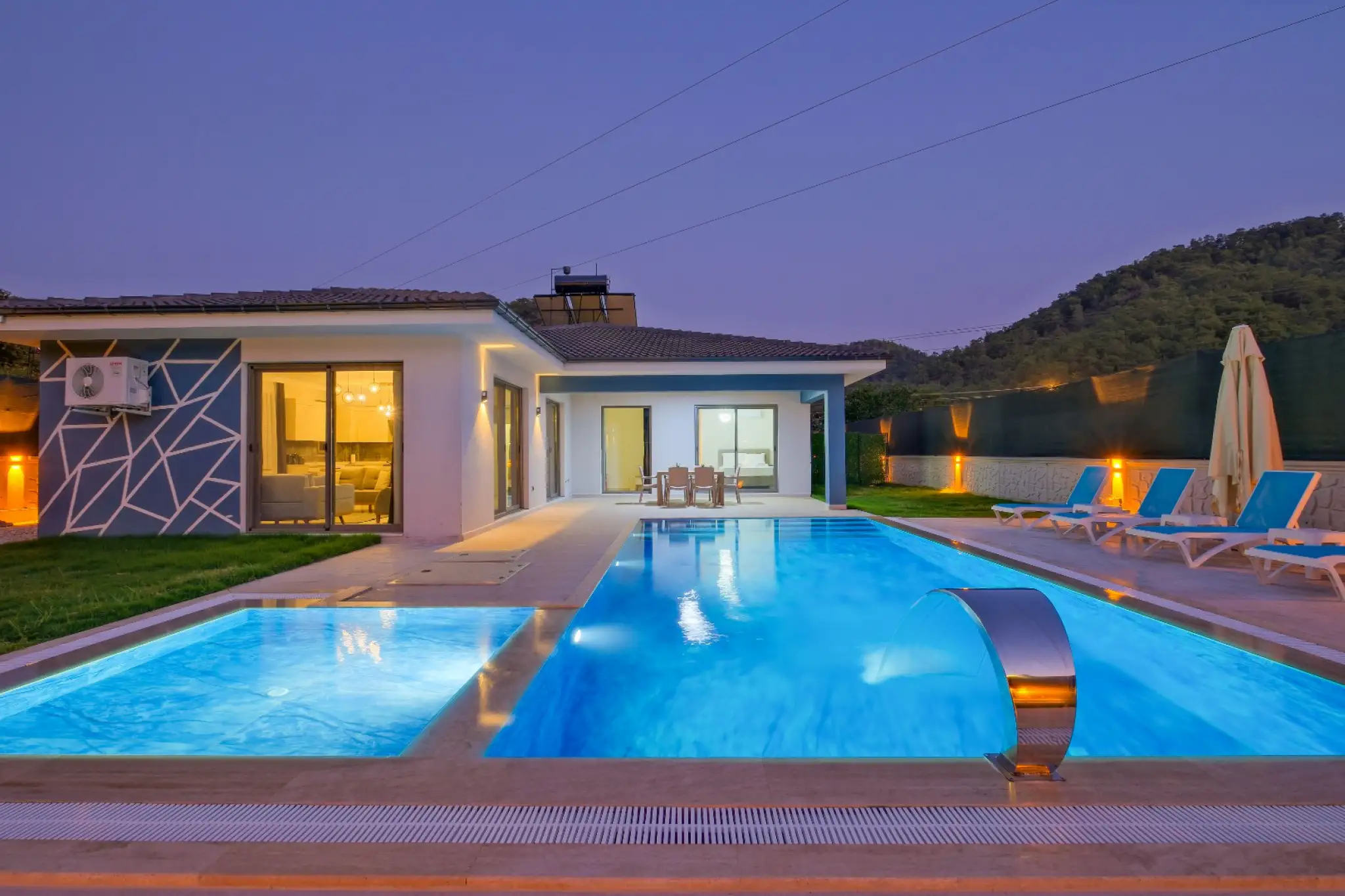 Villa Koda, İnlice bölgesinde cocuk havuzlu 6 kişilik kiralık villa 
