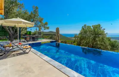 Villa Vilera, Kalkan Patara Bölgesinde Hamam, Jakuzi, Deniz Manzaralı Balayı Villası