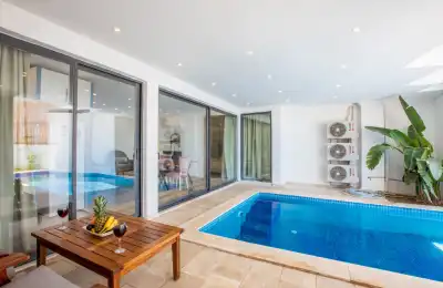 Villa Lysandra 3, Kalkan Akbel bölgesinde 4 kişilik deniz manzaralı villa