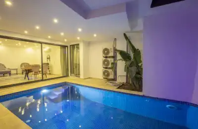 Villa Lysandra 3, Kalkan Akbel bölgesinde 4 kişilik deniz manzaralı villa