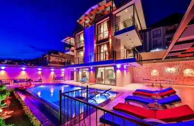 Villa Diego, Kalkan Kızıltaş bölgesinde 10 kişilik kiralık villa