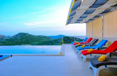 Villa Fernando, Kalkan Kördere bölgesinde 8 kişilik kiralık villa
