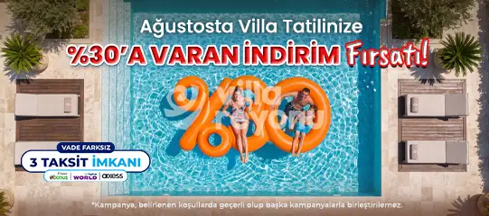 Ağustos Ayına Özel İndirimli Villalar