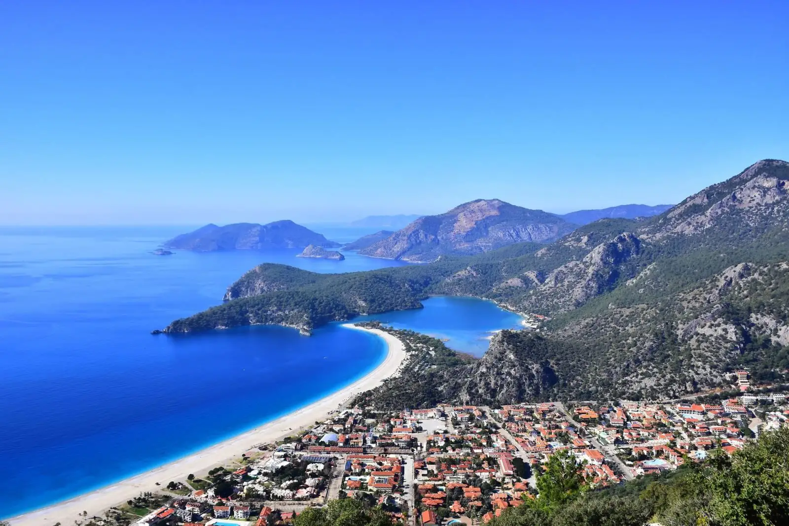belcekız plajı drone manzarası