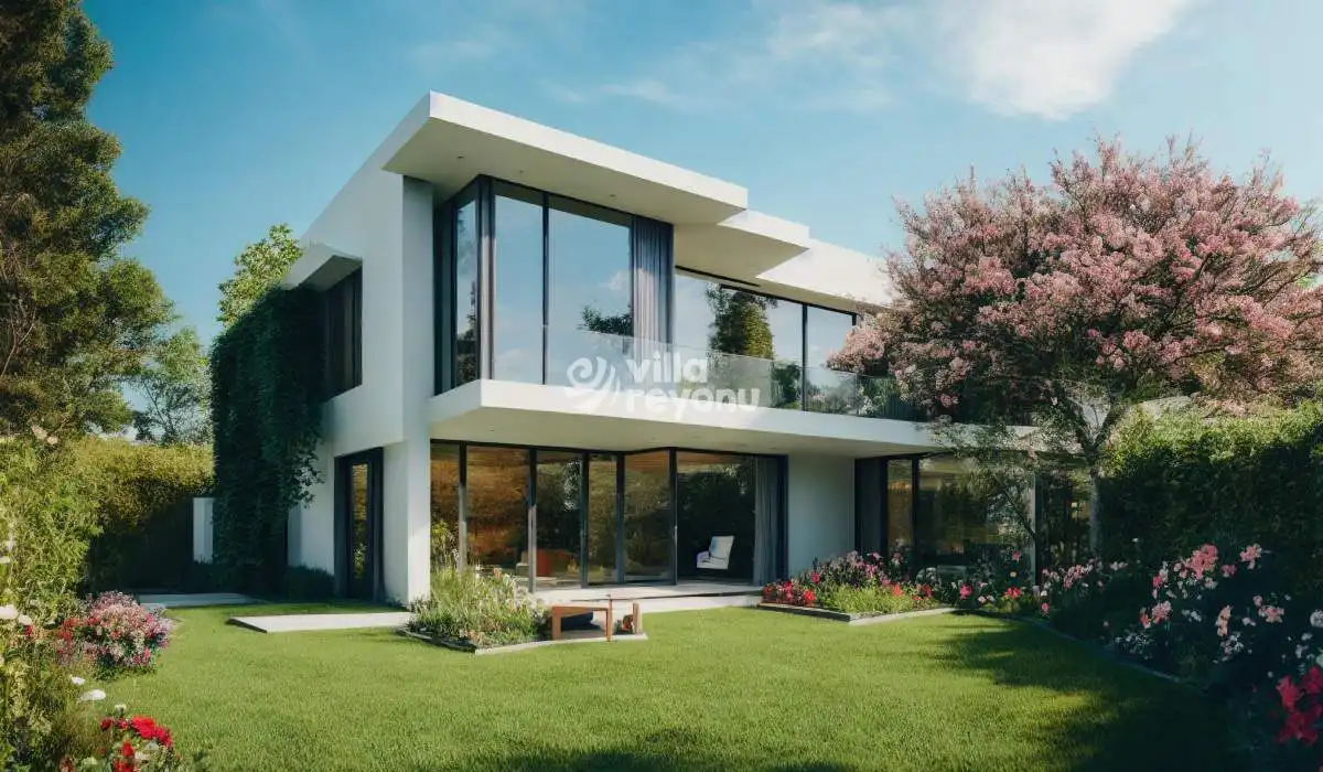 Doğa içerisinde iki katlı bir villa