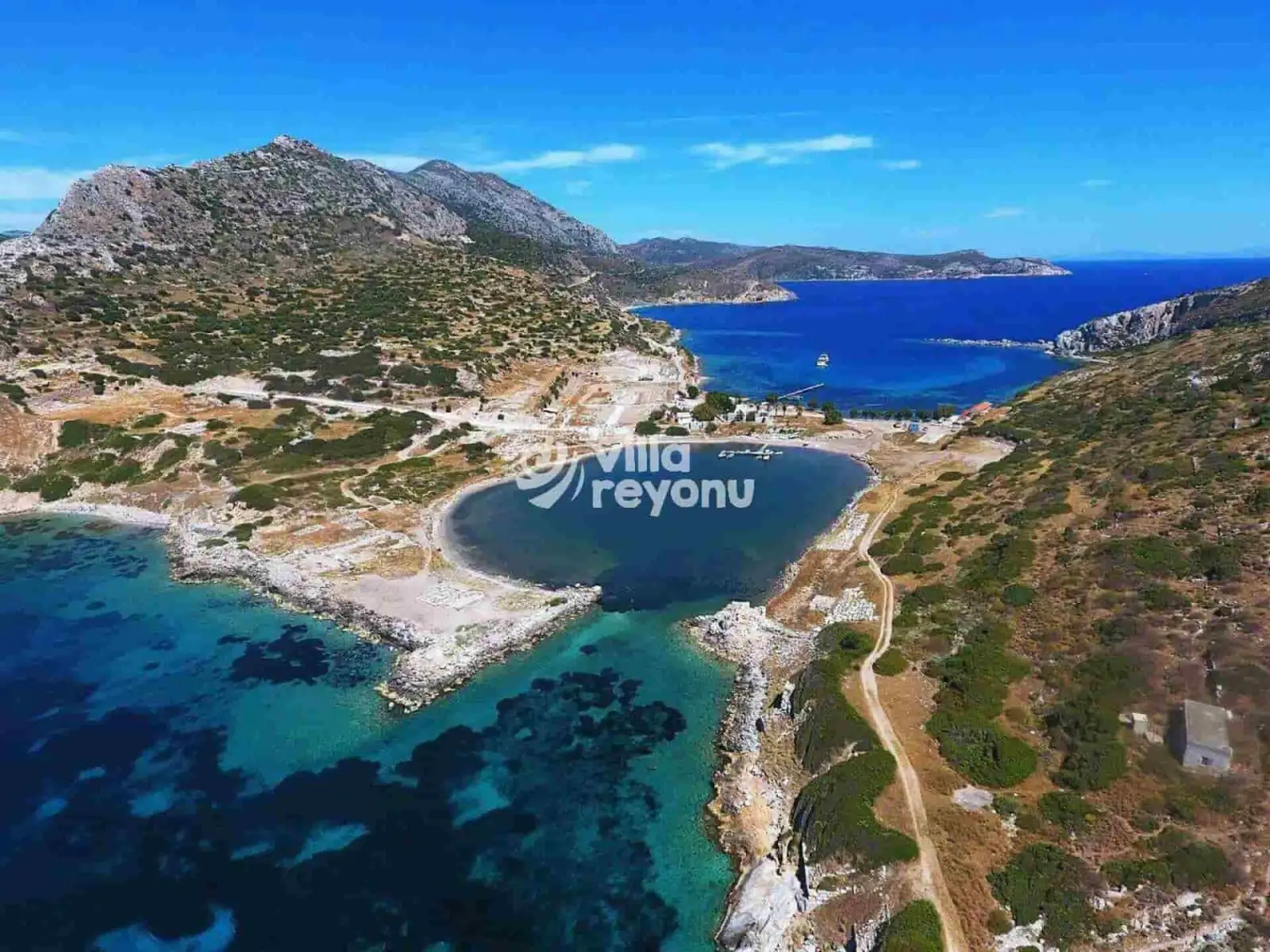 Kindos Antik Kenti Havadan Görünümü