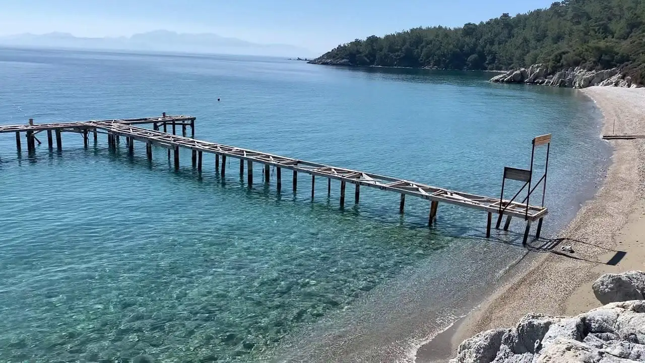 mazı köyü hurma sahilinin sakin günde çekilmiş bir fotoğrafı
