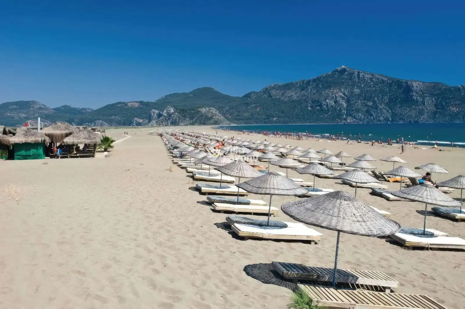 ortacadan bir plaj manzarası